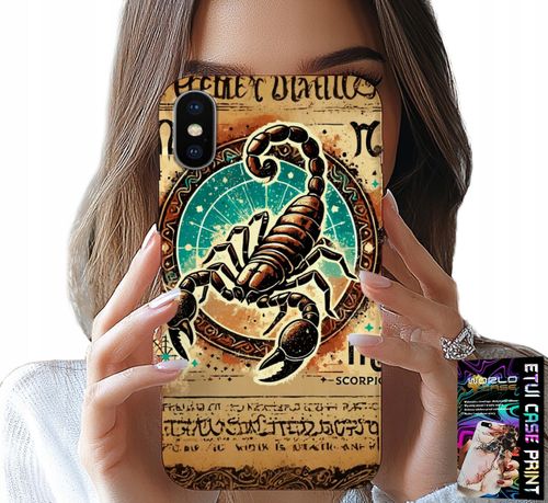 ETUI DO IPHONE XS MAX - SKORPION ZNAK ZODIAKU ASTRONOMIA + FOLIA na Arena.pl