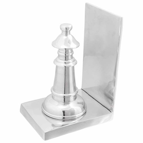 Podpórki do książek 2 pcs Srebrny 11 x 12 x 19.5 cm Aluminium na Arena.pl