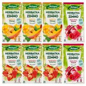 Zestaw Herbapol herbata NA ZIMNO 3 smaki 8 herbat 160 saszetek