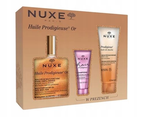 NUXE ZESTAW Suchy Olejek Or 100ml + szampon 30ml +olejek pod prysznic 100ml na Arena.pl