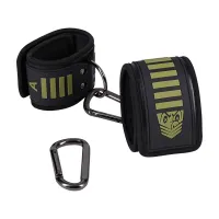 doc johnson tactical ankle cuffs black/green regulowane neoprenowe
