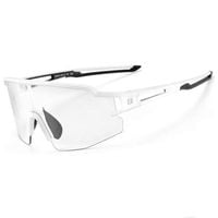 okulary rowerowe fotochromowe z filtrami uv 400 uva i uvb białe