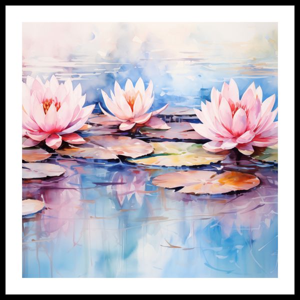 Plakat 70x70cm Spokojne Odbicia zdjęcie 3