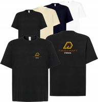 męska KOSZULKA oversize T-SHIRT z własnym HAFTEM LOGO firmowa reklamowa