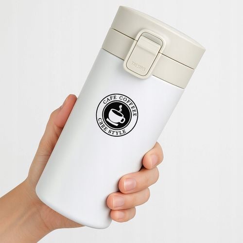 KUBEK TERMICZNY TURYSTYCZNY TERMOS 380ML BIDON NA KAWĘ HERBATĘ CIEPŁO ZIMNO na Arena.pl