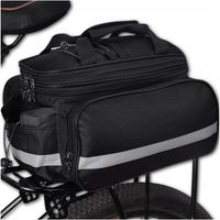 SAKWA ROWEROWA TORBA NA BAGAŻNIK ROWER ODBLASKOWA KUFER POJEMNY 30L