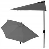 PARASOL OGRODOWY PÓŁ-PARASOL ŚCIENNY NA TARAS 2,7 M SZARY MULTIGARDEN