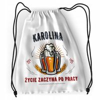 Plecak Dla Karoliny Sportowy Szkolny Worek Torba Z Nadrukiem Ze Zdjęciem