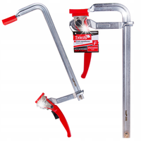 ŚCISK ZAPADKOWY STOLARSKI ZAPADKA ZACISK TYP F 250x100mm SOLIDNY T00584