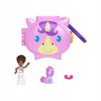 POLLY POCKET PET CONNECTS ZESTAW KOMPAKTOWY JEDNOROŻEC MINILALKA ZWIERZĄTKO