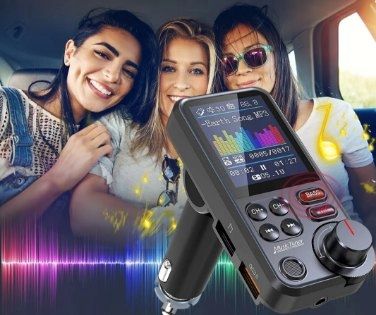 Bezprzewodowy TRANSMITER FM Bluetooth 5.0 SD RADIO ŁADOWARKA GŁOŚNIK 12/24v na Arena.pl