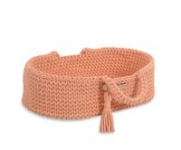 Kosz Mojżesza BOHO bawełniany nosidełko dla lalek - brzoskwinia