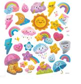 NAKLEJKI Z BROKATEM - POGODA 30SZT. DPNK-139 DP CRAFT