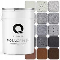 TYNK DEKORACYJNY MOZAIKOWY Z BROKATEM TRWAŁY 25KG ODPORNY KOLORY DO WYBORU