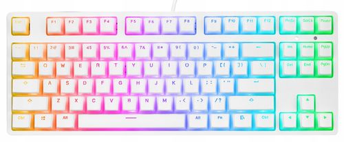 Klawiatura Rampage TKL GHOST Huano Red Switch biała na Arena.pl