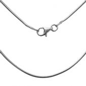 SREBRNY ŁAŃCUSZEK ŻMIJKA 50 CM PRÓBA SREBRA 925