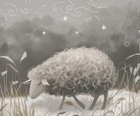 Plakat 60x50cm Bujna Owca