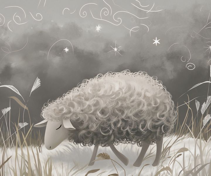 Plakat 60x50cm Bujna Owca zdjęcie 1