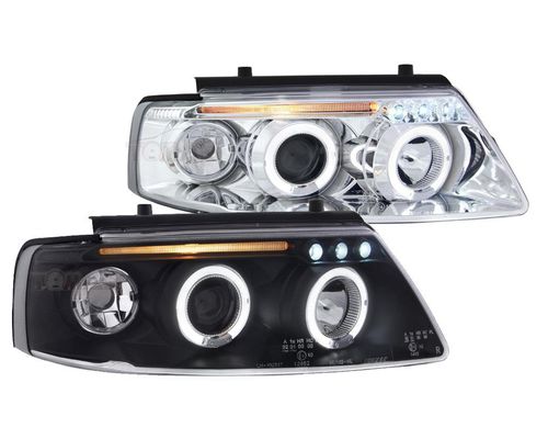 Reflektory lampy przednie Passat B5 ringi LED na Arena.pl