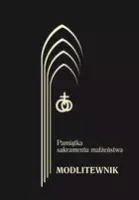 Pamiątka sakramentu małżeństwa. Modlitewnik. Złoty. Czarny