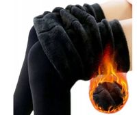 LEGGINSY OCIEPLANE GRUBE WYSOKI STAN JESIEŃ ZIMA r. S/M