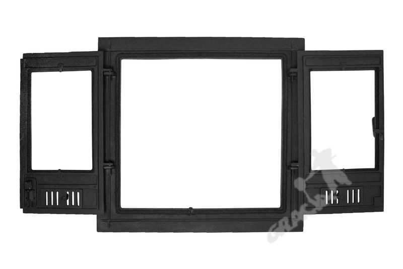 DRZWI A5 - 68X72 CM + TERMOMETR 0-500°C ŻELIWNE DO WĘDZARNI CHLEBOWE zdjęcie 2