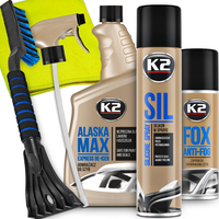 K2 Odmrażacz Do Szyb Silikon Do Uszczelek Anty Para Szczotko Skrobaczka