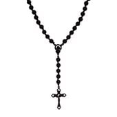 różaniec na szyję czarny unisex (c15/roz/41kolor)