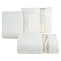 Ręcznik z bordiurą i błyszczącą nicią LILA 70X140 biały