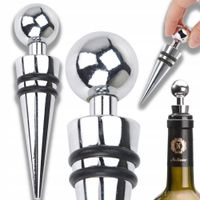 Zatyczka do butelki Przydasie #3598 9x3x3 cm srebrna