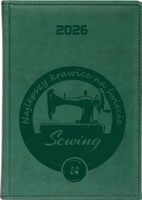 KALENDARZ A5 2026 dzienny TERMINARZ z grawerem PLANER DLA KRAWCOWEJ + IMIĘ