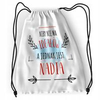 Plecak Dla Nadii Sportowy Szkolny Worek Torba Z Nadrukiem Ze Zdjęciem