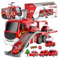 STRAŻ POŻARNA WÓZ SAMOCHÓD STRAŻACKI Z NAPĘDEM LEJE WODĄ ŚWIATŁO DŹWIĘK