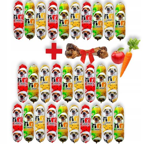 NOWY SMAK! 29x1KG Karma dla psa baton FIFI - 83% mięsa Z WARZYWAMI + GRATIS na Arena.pl