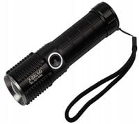 X-BALOG MOCNA LATARKA LED LAMPKA ODPORNA AKUMULATOR / BATERIE AAA ZOOM