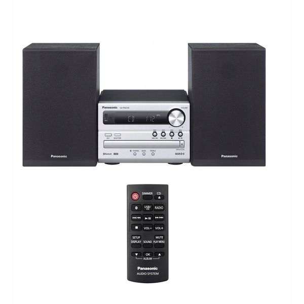 Wieża stereo RADIO FM Bluetooth USB CD PILOT Panasonic zdjęcie 1