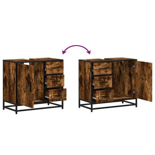 Szafka pod umywalkę, przydymiony dąb, 65x33x60 cm na Arena.pl