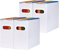 Organizer na dokumenty A4 pudełko zestaw 4 sztuki składane białe karton