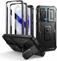 ETUI TECH-PROTECT KEVLAR CAM+ DO GALAXY A55 5G CZARNE Z ZASŁONKĄ NA APARAT