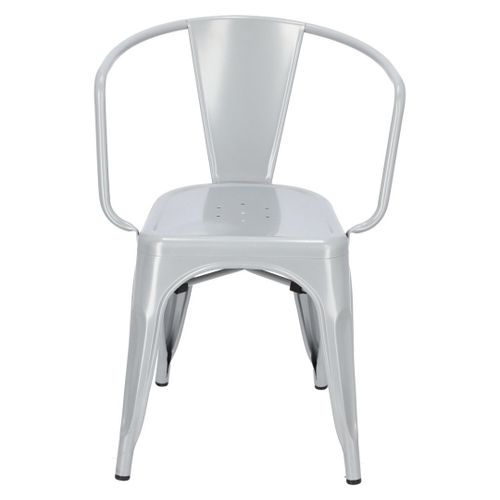 Krzesło Paris Arms szare inspirowane Tolix na Arena.pl