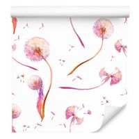 Tapeta do jadalni kolorowe dmuchawce liście kwiaty