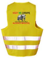 Kamizelka Odblaskowa Nie Chrapię Słodko Mruczę