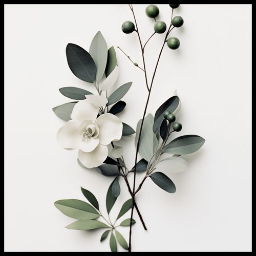 Plakat 60x60cm Papierowy Kwiat na Arena.pl