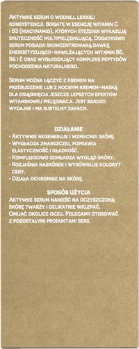 ZIAJA NATURALNIE NAWILŻAMY AKTYWNE SERUM DO TWARZY WITAMINA C.B3 30 ML na Arena.pl