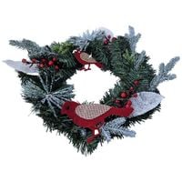 Stroik świąteczny wieniec dekoracyjny 30 cm RC-K-512 zielony