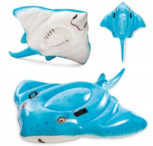 MATERAC DMUCHANY DO WODY PŁYWANIA INTEX 57576 DUŻY DLA DZIECI PŁASZCZKA na Arena.pl