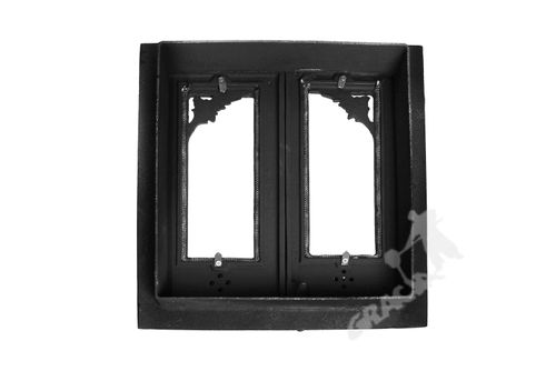 DRZWI D3 - 43X41 CM + TERMOMETR 0-250°C żeliwne do pieca piecowe kaflowe na Arena.pl