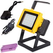 Przenośna lampa halogen LED 100W 20 SMD z akumulatorem dla wygody pracy