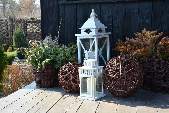 Wiklinowy KOSZ NA PIKNIK koszyk do kominka zdjęcie 2