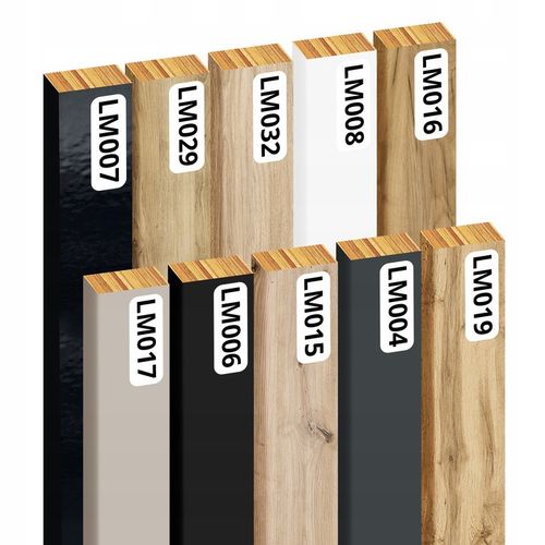 LAMELE NA BIAŁEJ PŁYCIE 46x275 ŚCIENNE PANEL AKUSTYCZNE DĄB NATURALNY WOTAN na Arena.pl
